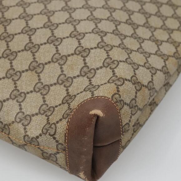 GUCCI GG Supreme Web Sherry Line Tote Bag Pvc Beige Green Red - Picture 12 of 16